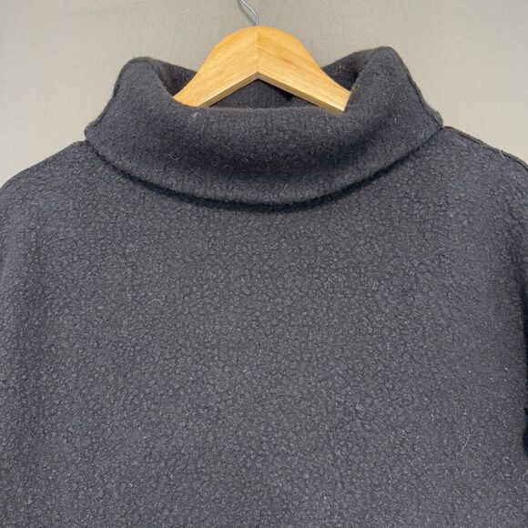 COS Oversized Turtle Neck Sweater Wool Blend Size Small Black Color - Picture 2 of 9